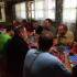 Grup de turisti la Cabana Barcaciu